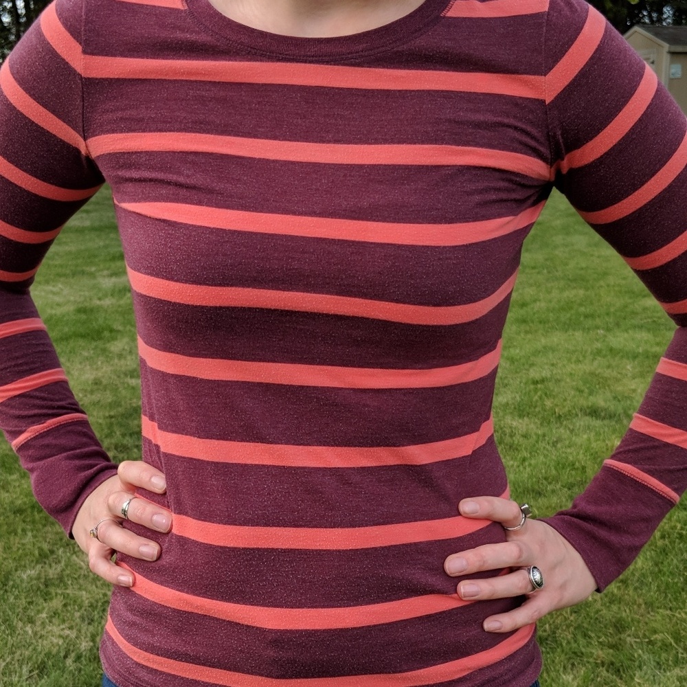 Target Mossimo Long Sleeve Striped Shirt